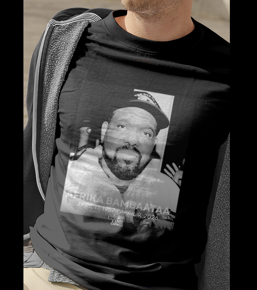 Afrika Bambaataa April 17 1957 April 9 2026 Time Capsule T-Shirt