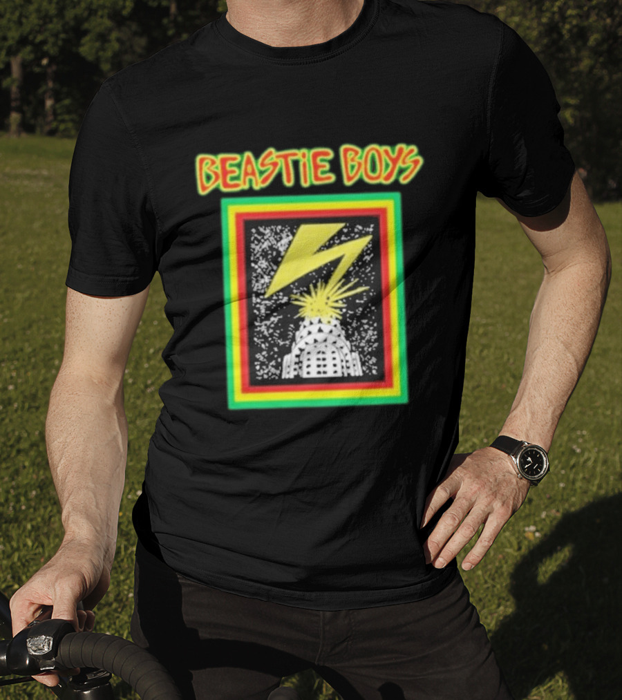 Beastie Boys Lightning Bolt Burst Skyline T-Shirt