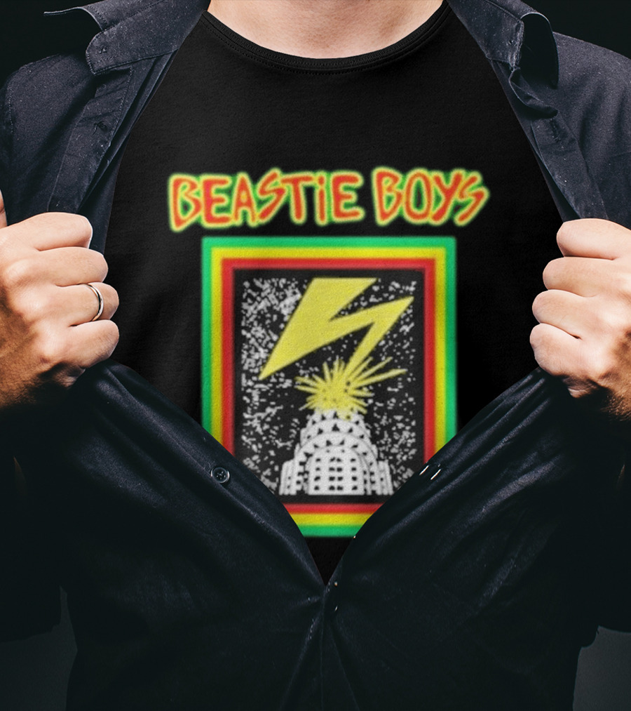Beastie Boys Lightning Bolt Burst Skyline T-Shirt