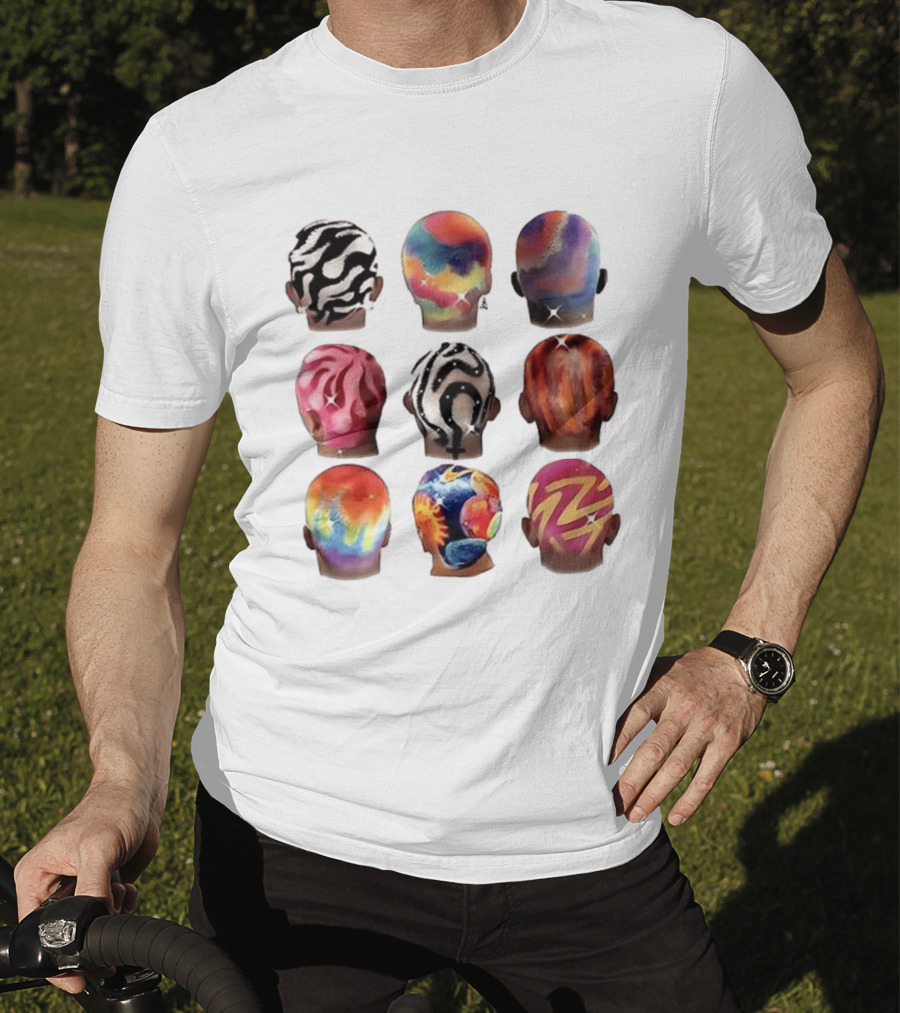Boys Hair Colour Vibrant Patterns And Artistic Styles T-Shirt