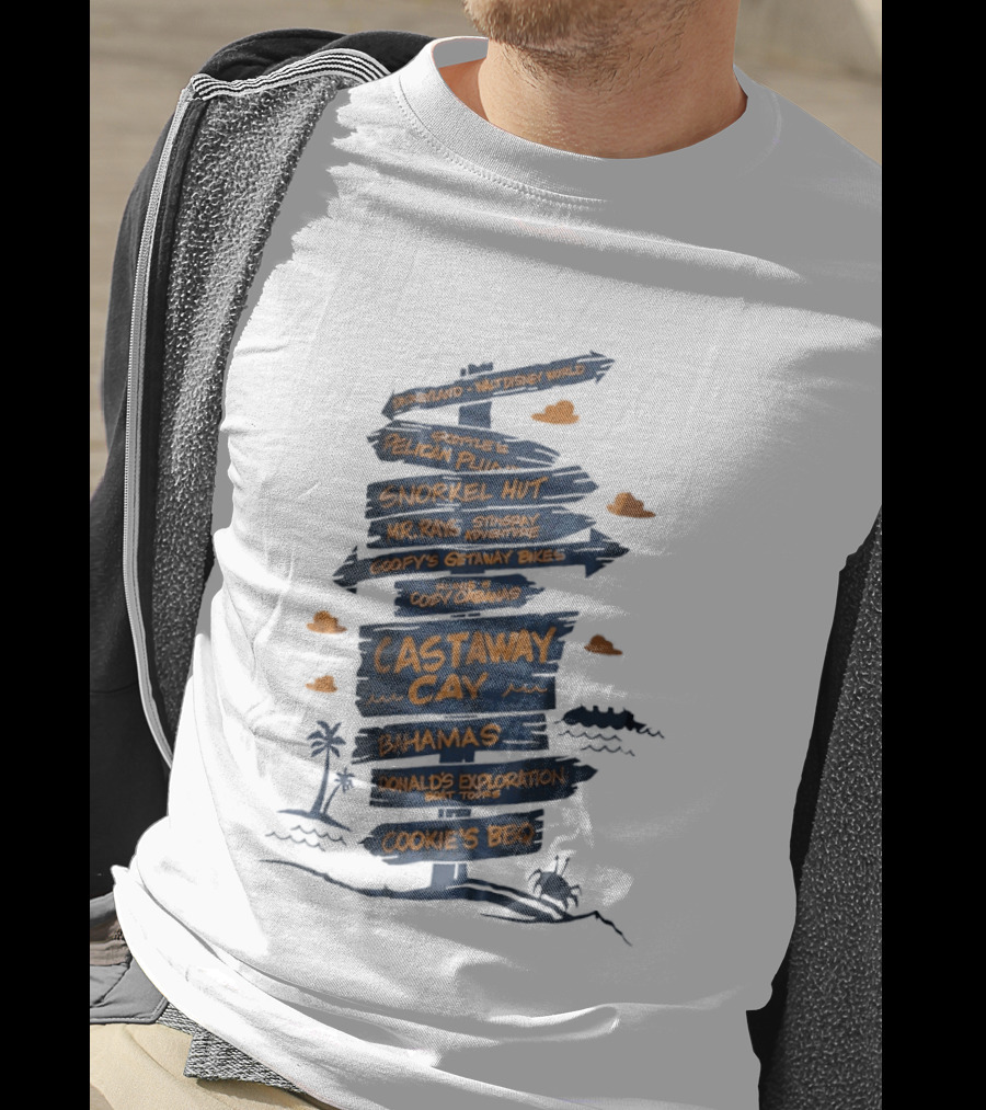 Disneyland Castaway Cay Bahamas Adventure Donald's Exploration Cookie's BBQ T-Shirt