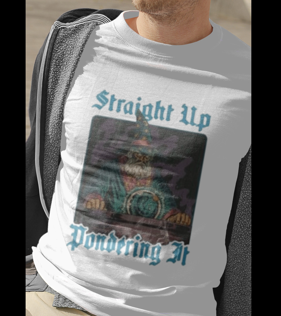 Straight Up Pondering It Chezaidan Wizard With Crystal Ball T-Shirt