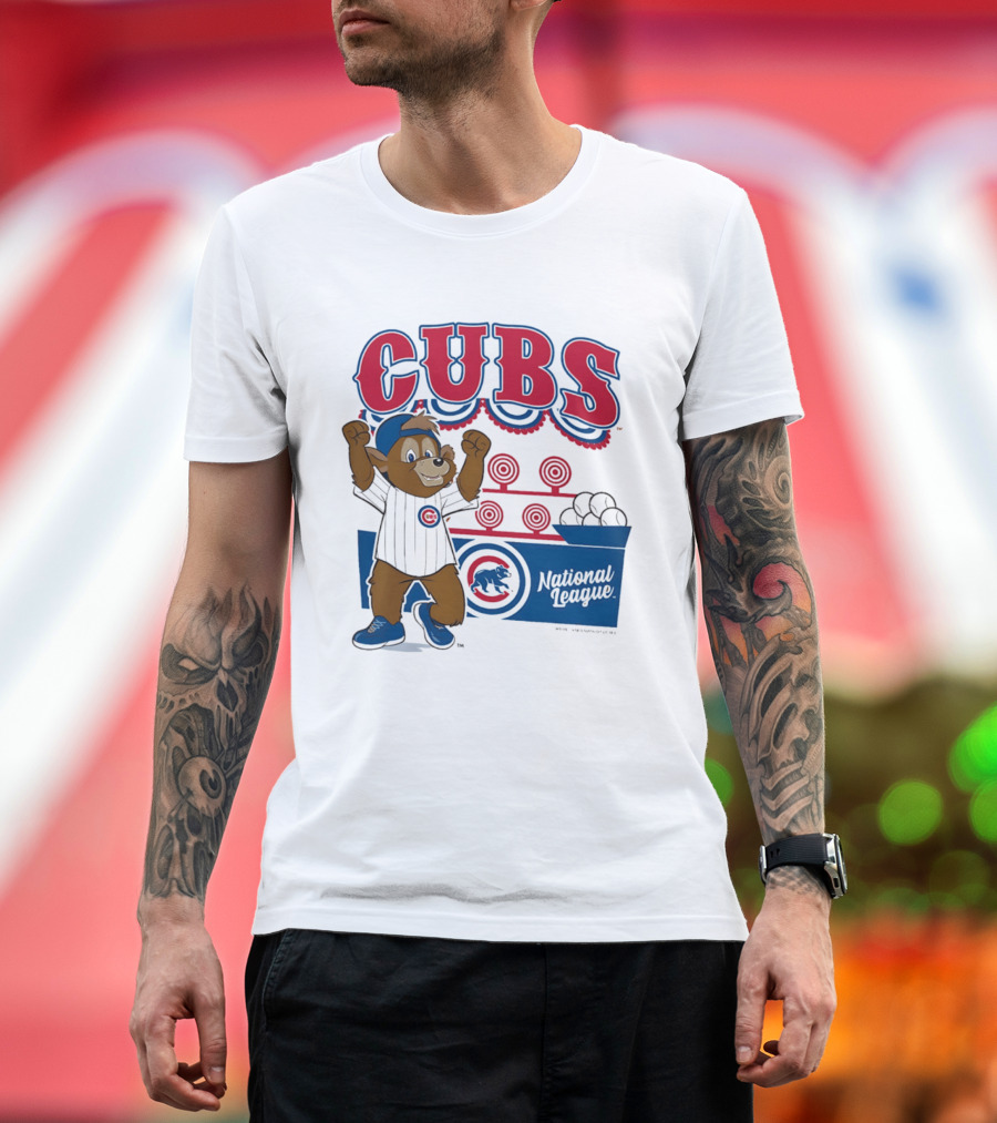 Chicago Cubs 2026 National League Mascot Step Back Up T-Shirt