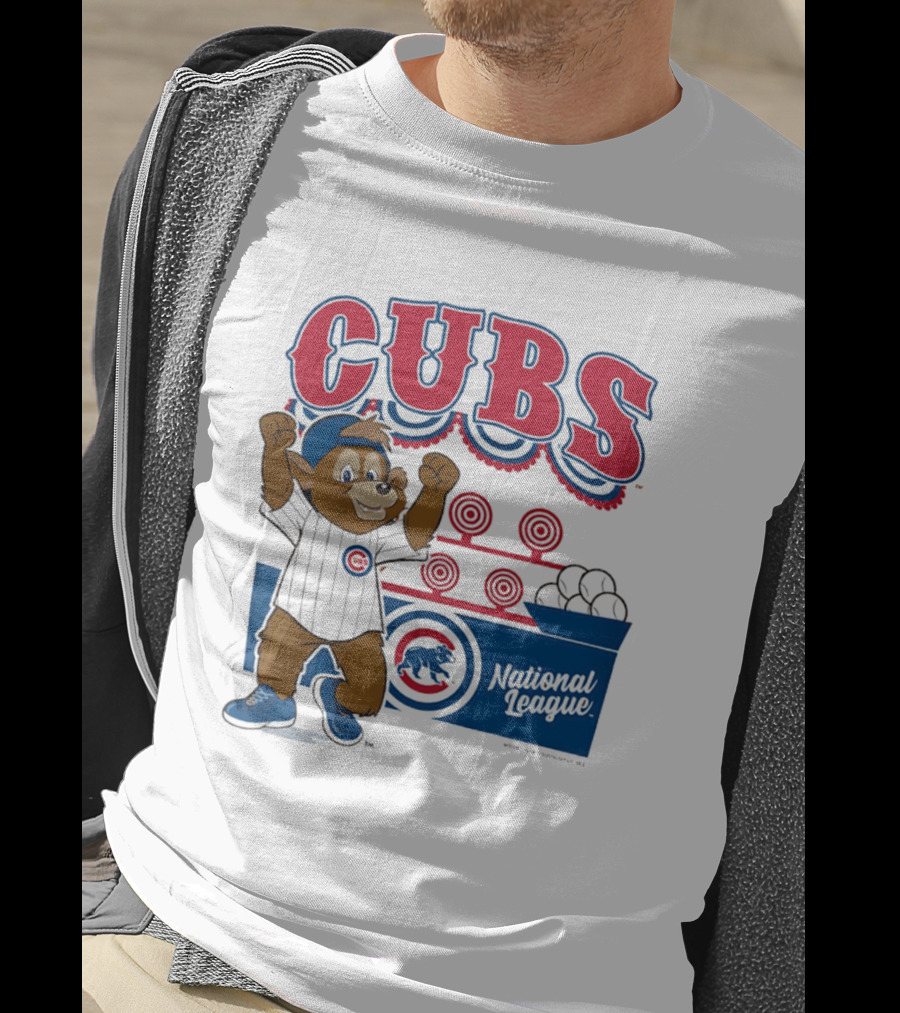 Chicago Cubs 2026 National League Mascot Step Back Up T-Shirt