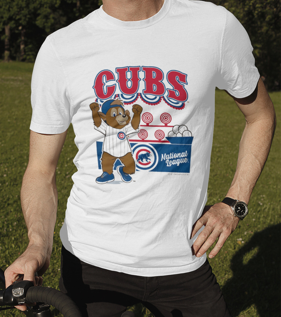 Chicago Cubs 2026 National League Mascot Step Back Up T-Shirt