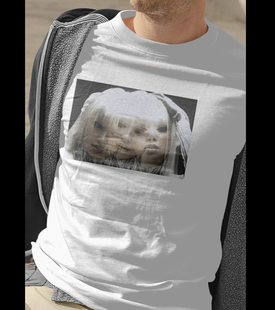 Lisa Bad Angel Gothic Aesthetic Triple Exposure Faces T-Shirt