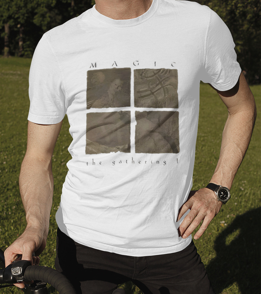 Magic The Gathering I Brown Four Panels Abstract T-Shirt