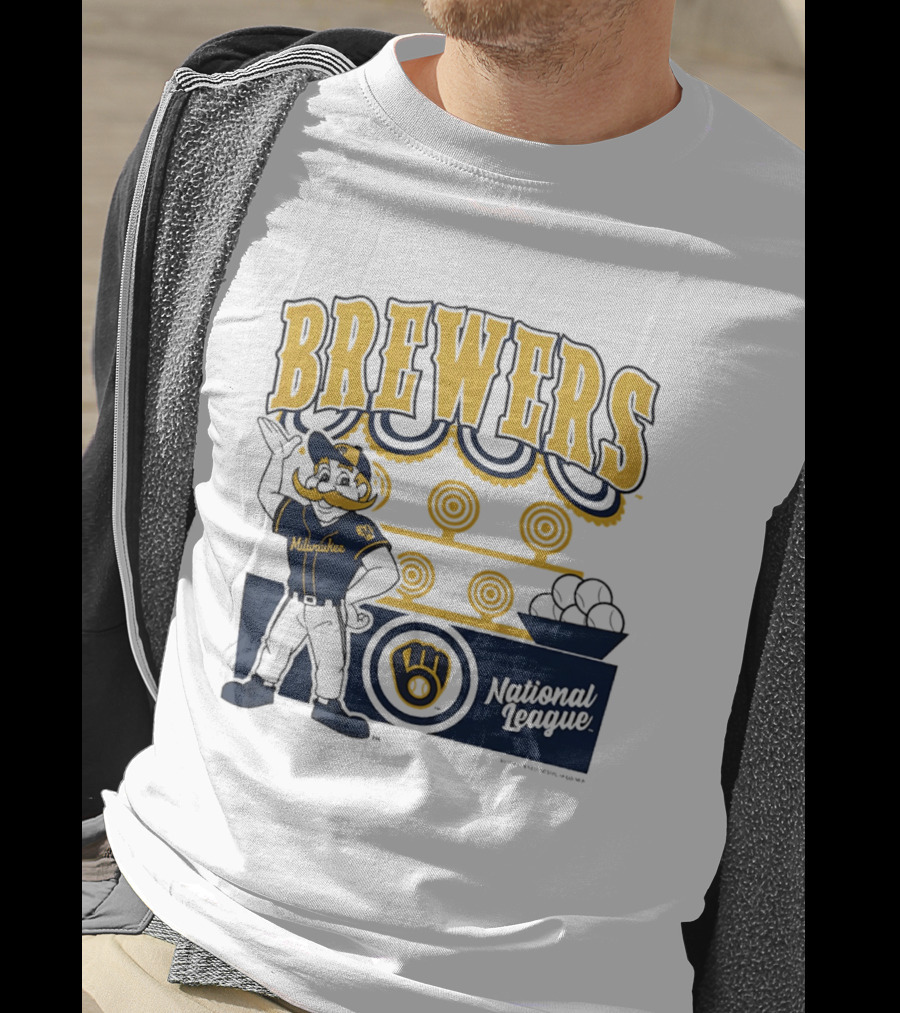 Milwaukee Brewers National League 2026 Step Back Up T-Shirt