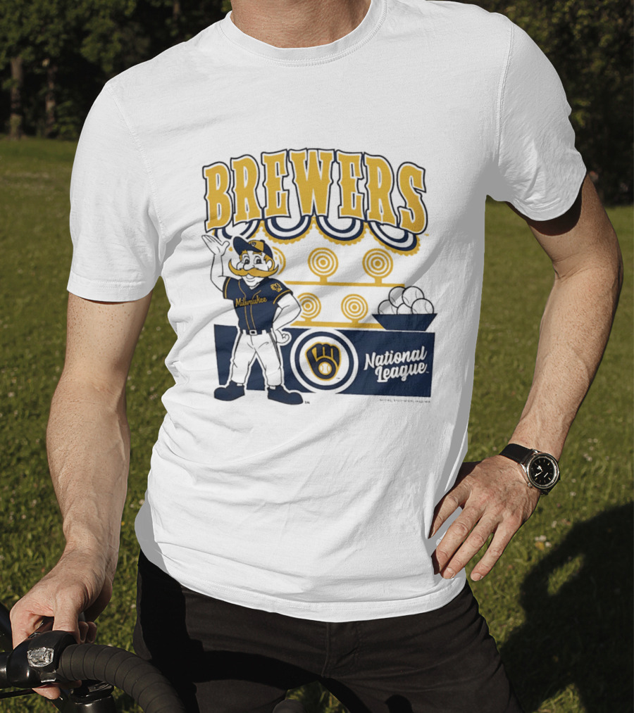 Milwaukee Brewers National League 2026 Step Back Up T-Shirt