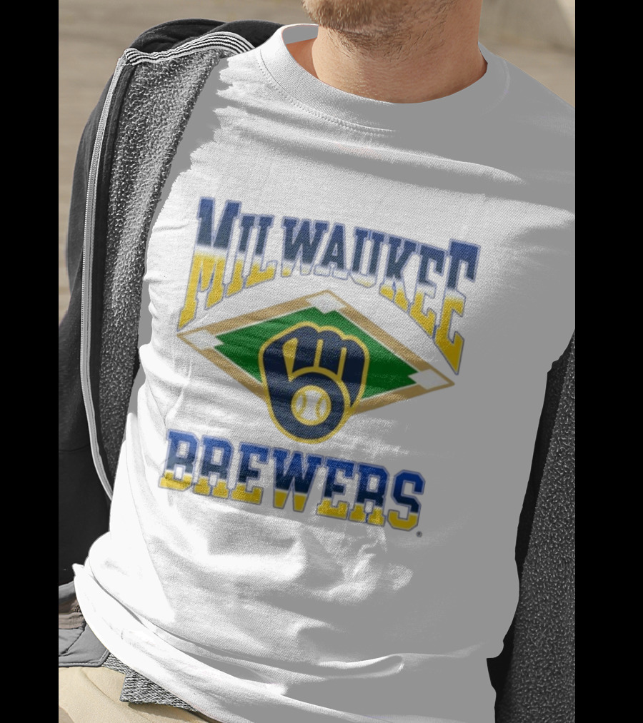 Milwaukee Brewers MLB Baseball Diamond Retro Team T-Shirt