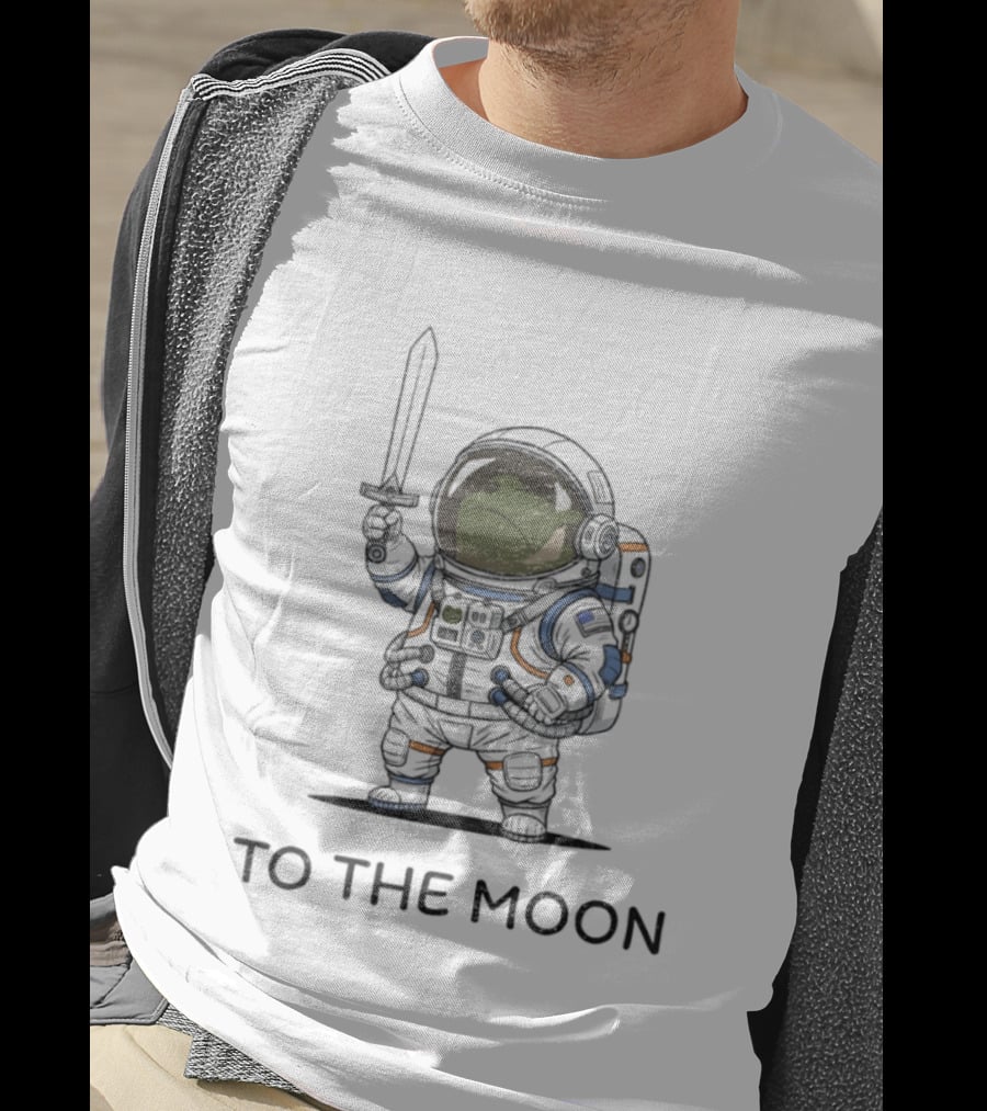 Frog To The Moon Astronaut NASA Artemis 2 2026 Space Adventure T-Shirt