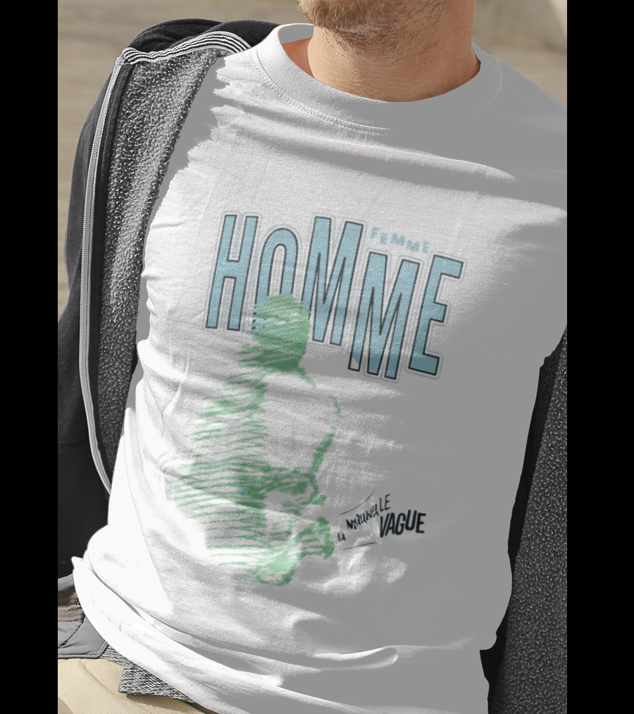 Homme Femme Justin Eboigbe La Nouvelle Vague T-Shirt