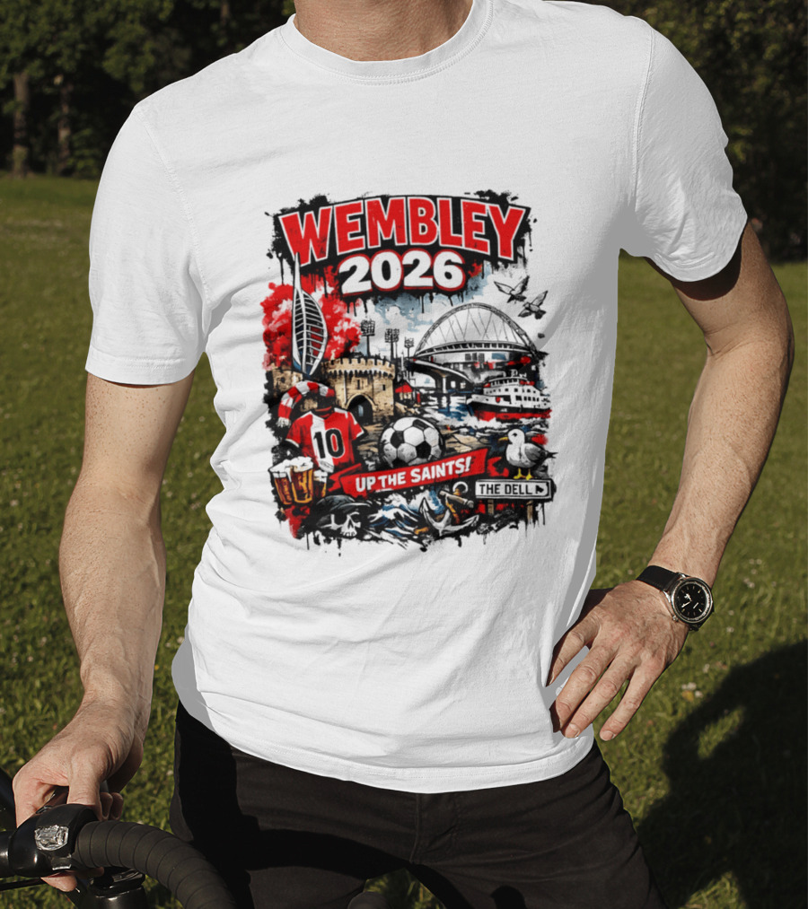 Southampton Football Wembley 2026 Up The Saints Fan Celebration T-Shirt