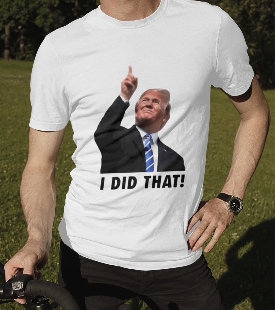 Trump I Did That Pointing Gesture Price Commentary T-Shirt
