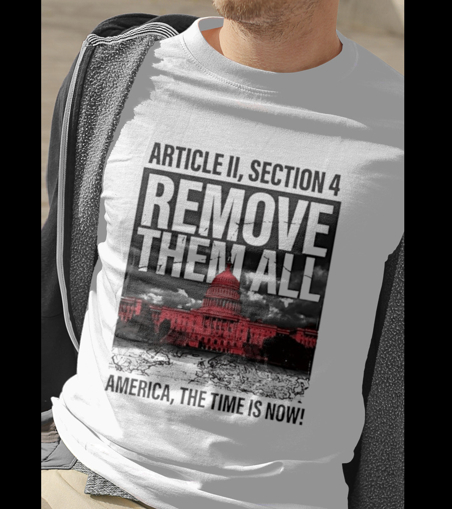 Article II Section 4 Remove Them All Capitol America The Time Is Now T-Shirt