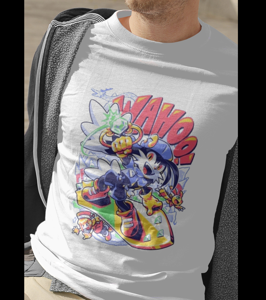 Fangamer Klonoa Wahoo Vintage Style Snowboarding Adventure T-Shirt