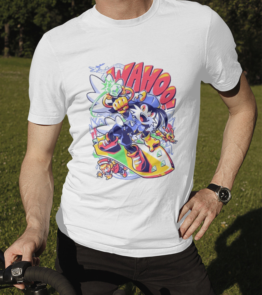 Fangamer Klonoa Wahoo Vintage Style Snowboarding Adventure T-Shirt
