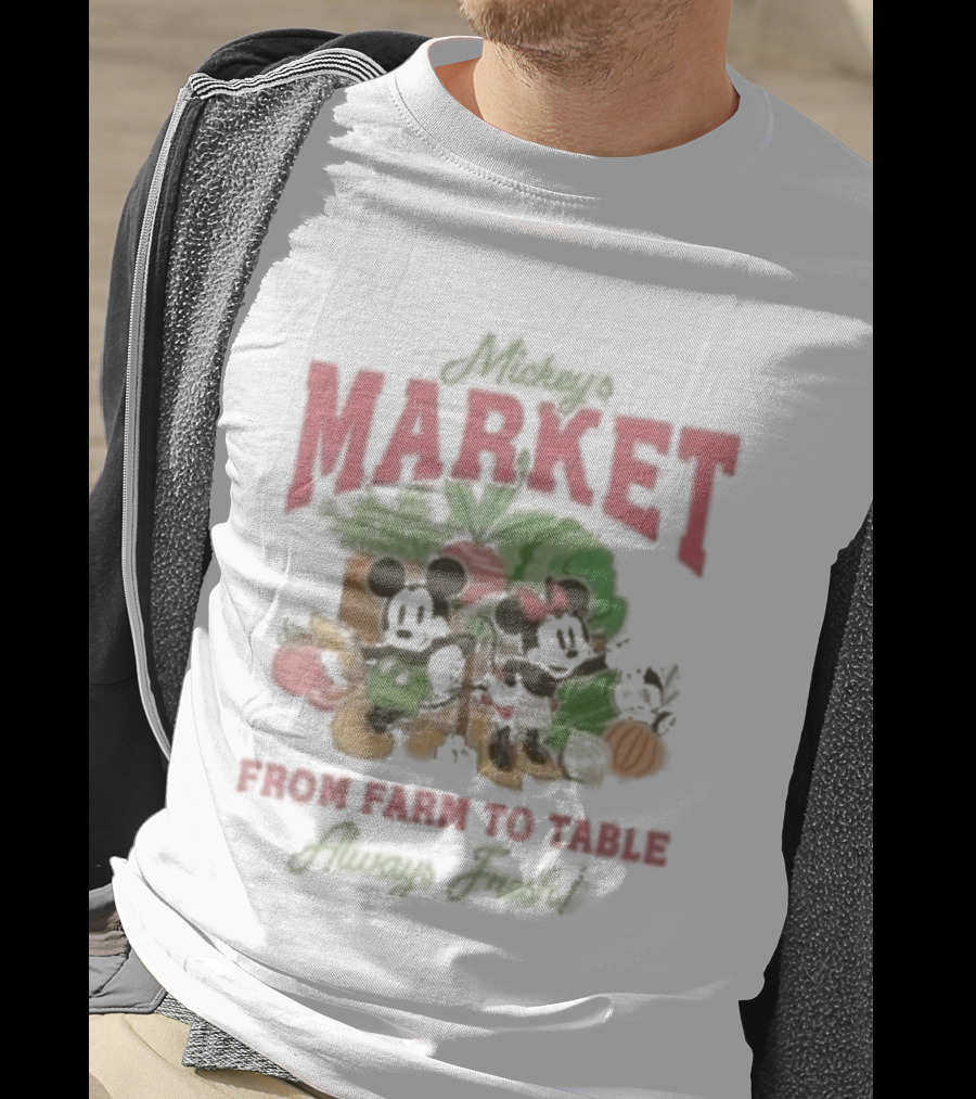 Mickey Minnie Market From Farm To Table T-Shirt