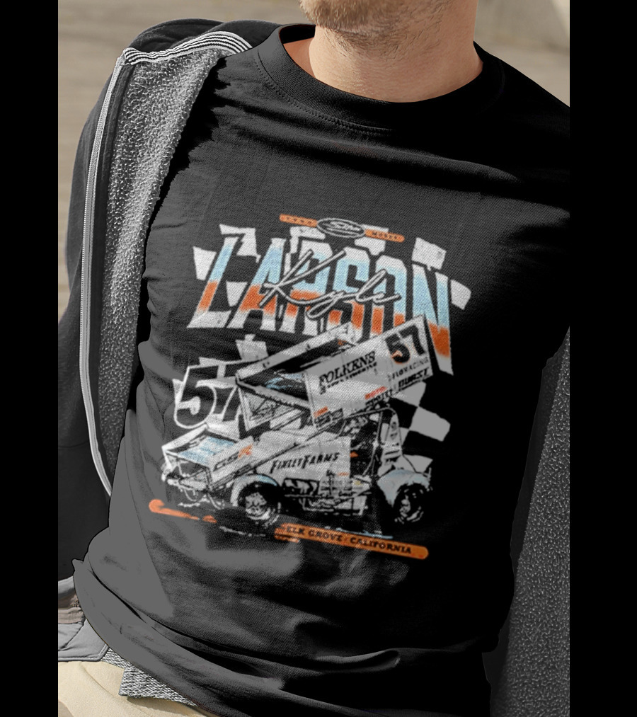 Kyle Larson 57 Racing Elk Grove California T-Shirt