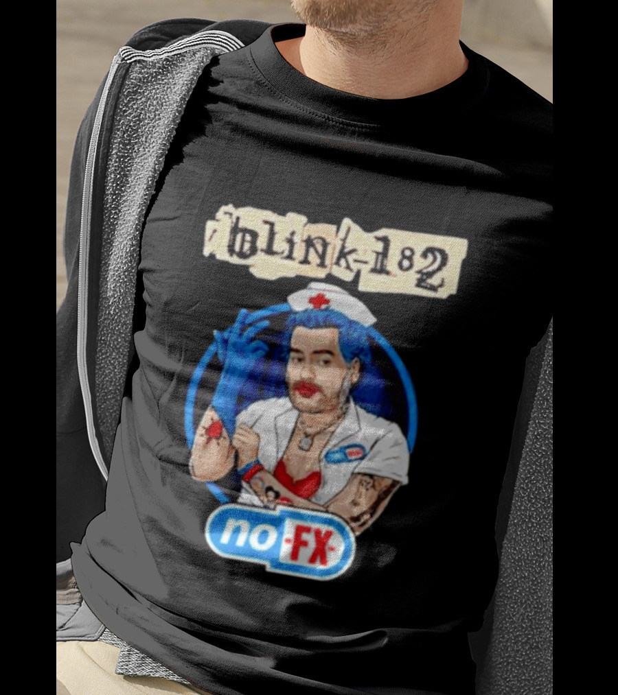 Blink 182 NoFX Collaboration San Diego Nurse T-Shirt