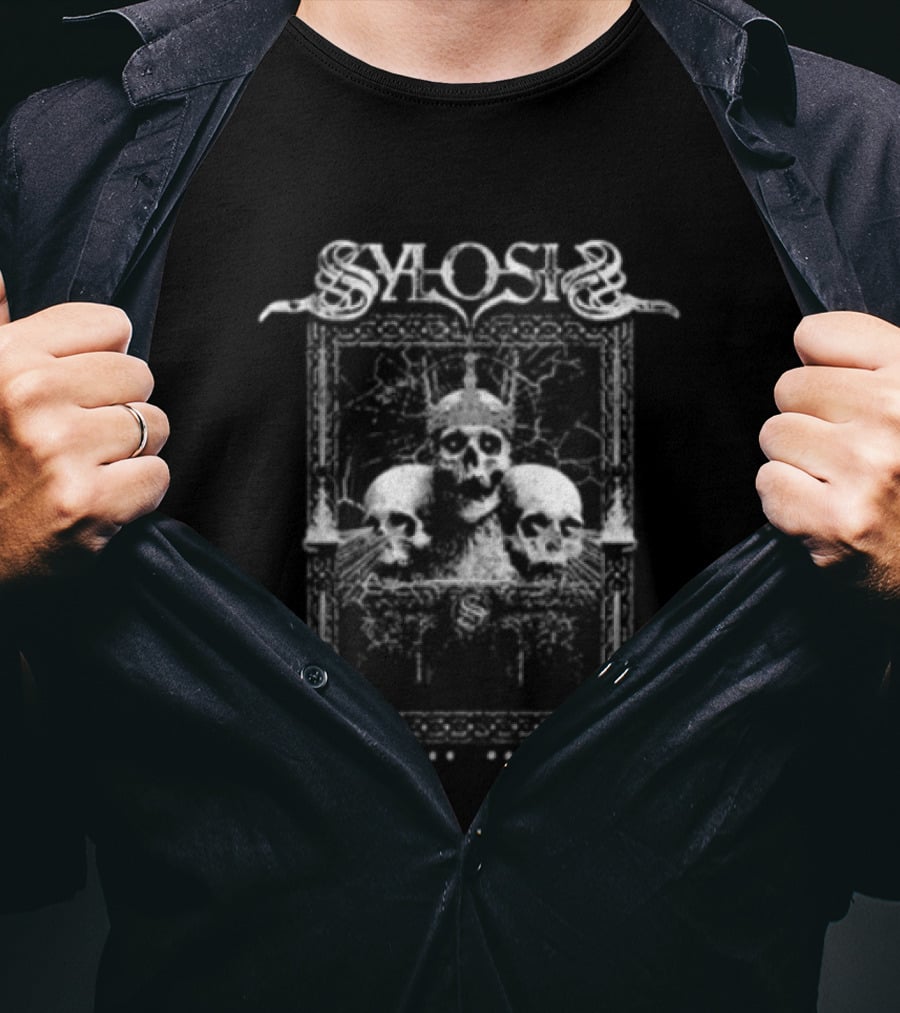 Sylosis Dead Kings Skulls Crown Cracked Stone T-Shirt