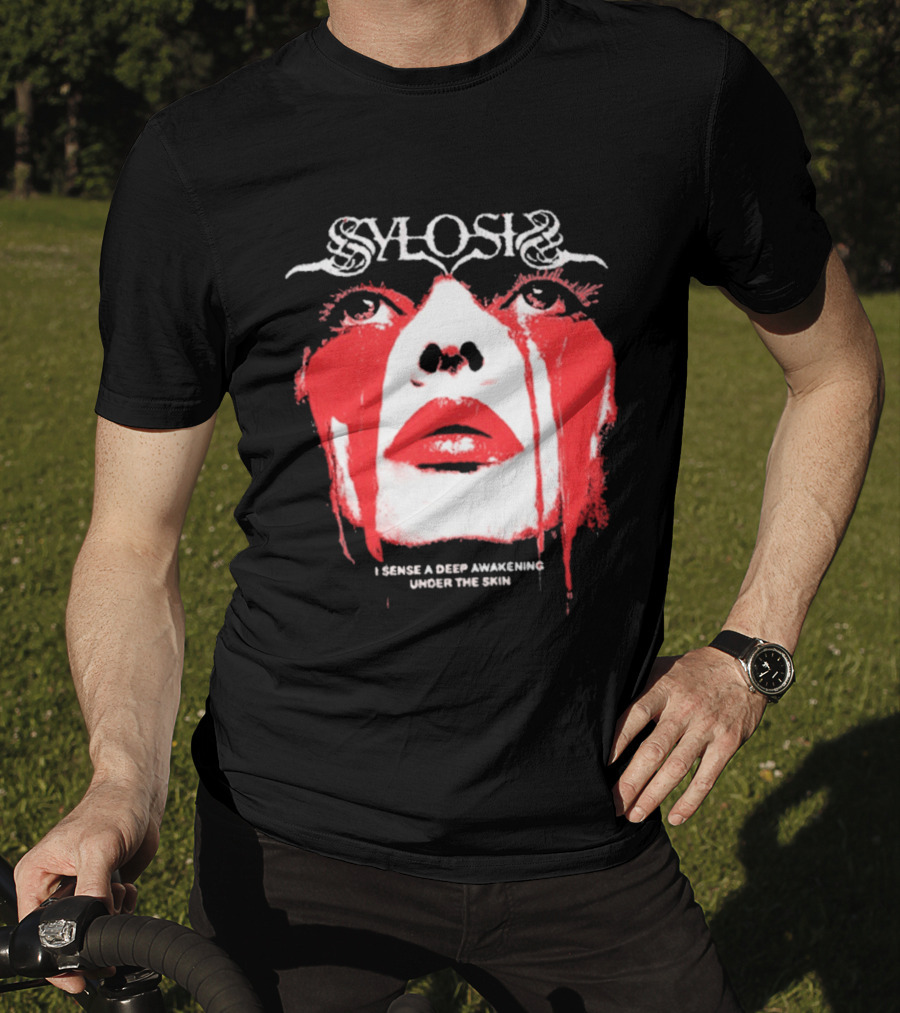 Sylosis I Sense A Deep Awakening Under The Skin Blood Tears Face T-Shirt