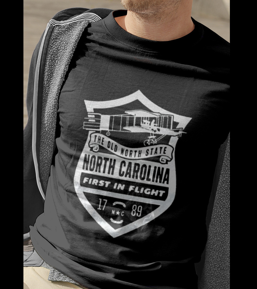 The Old North State North Carolina First In Flight 1789 Wright Flyer T-Shirt