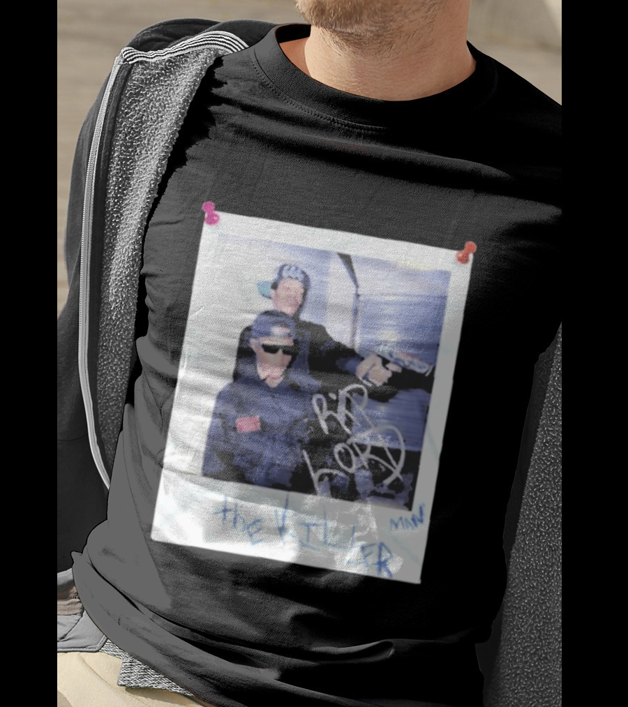 Three 6 Mafia RIP Lord The Killer MIN With Graffiti Style Polaroid T-Shirt