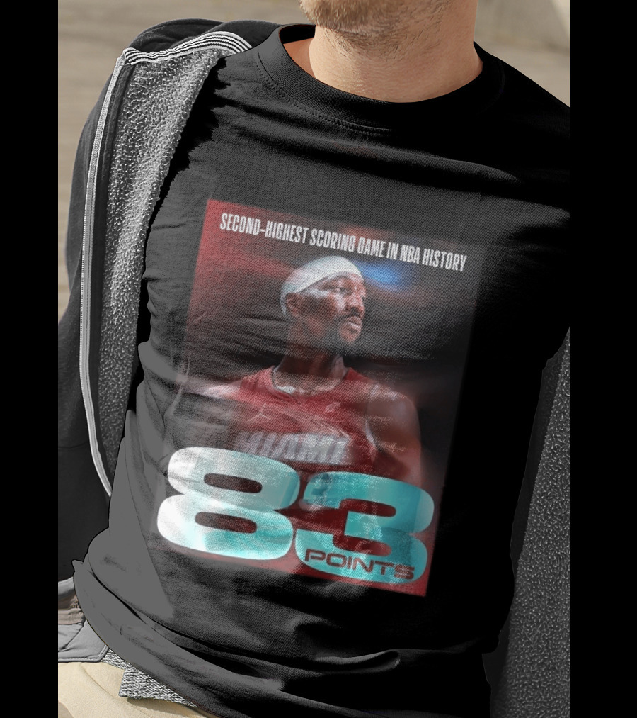 Miami 83 Points Bam Adebayo Second Highest Scoring Game In NBA History T-Shirt