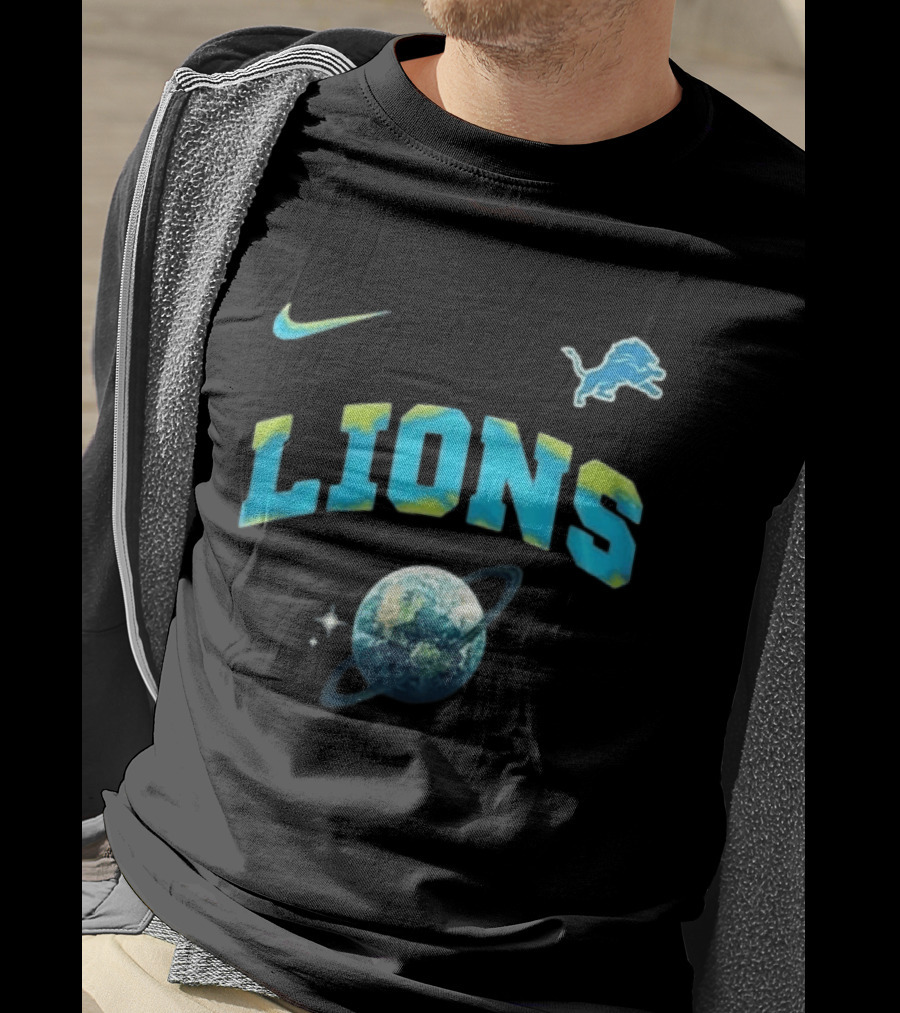 Detroit Lions Earth Day 2026 Nike Planetary T-Shirt