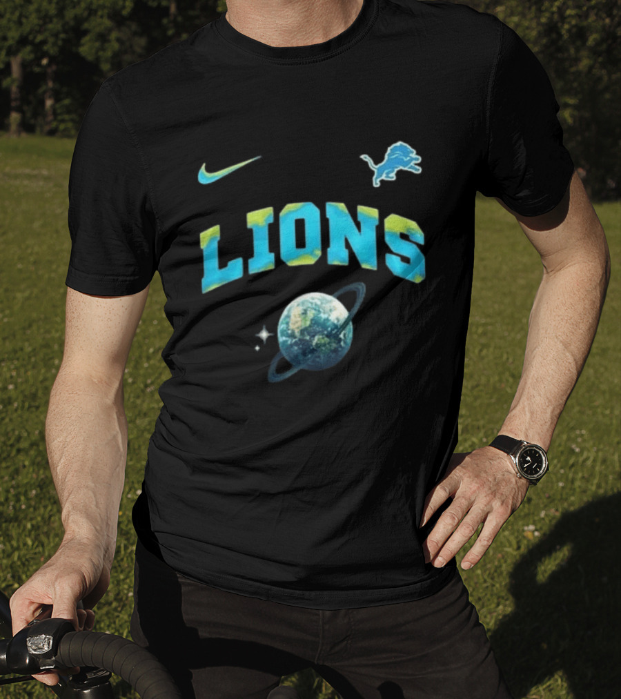 Detroit Lions Earth Day 2026 Nike Planetary T-Shirt