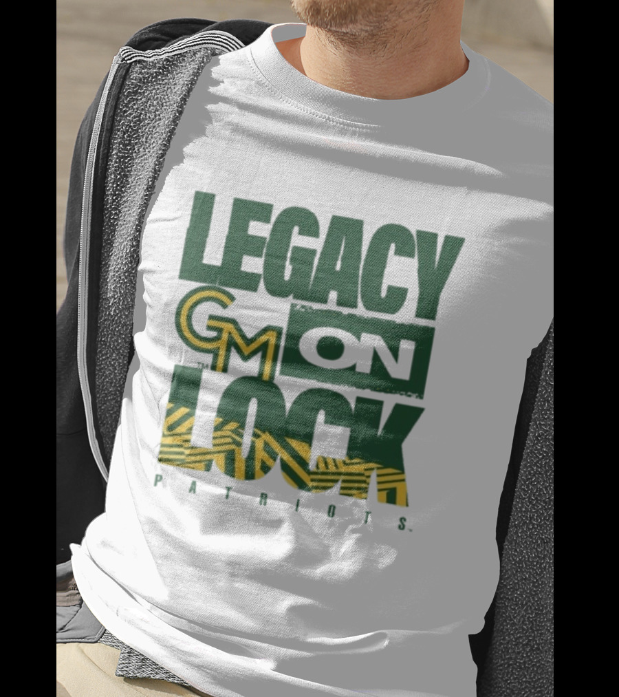 George Mason Patriots Legacy On Lock Basketball GM T-Shirt