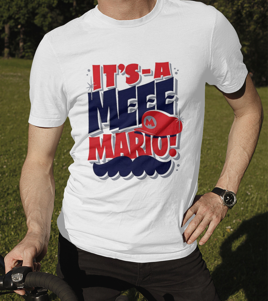 It's A Meee Mario M Moustache Cap T-Shirt
