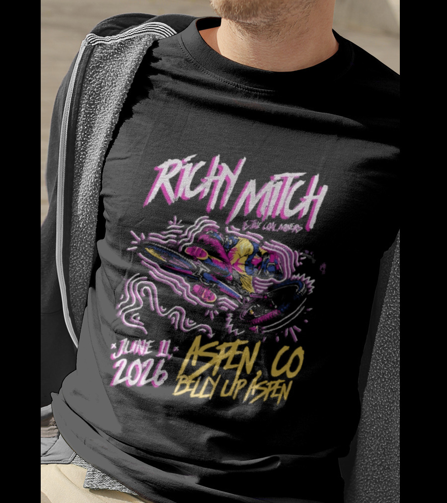 Richy Mitch And The Coal Miners June 11 2026 Aspen CO Belly Up Venue Event T-Shirt