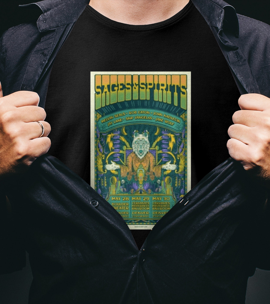 Sages And Spirits In Boulder Cl May 28 2026 T-Shirt