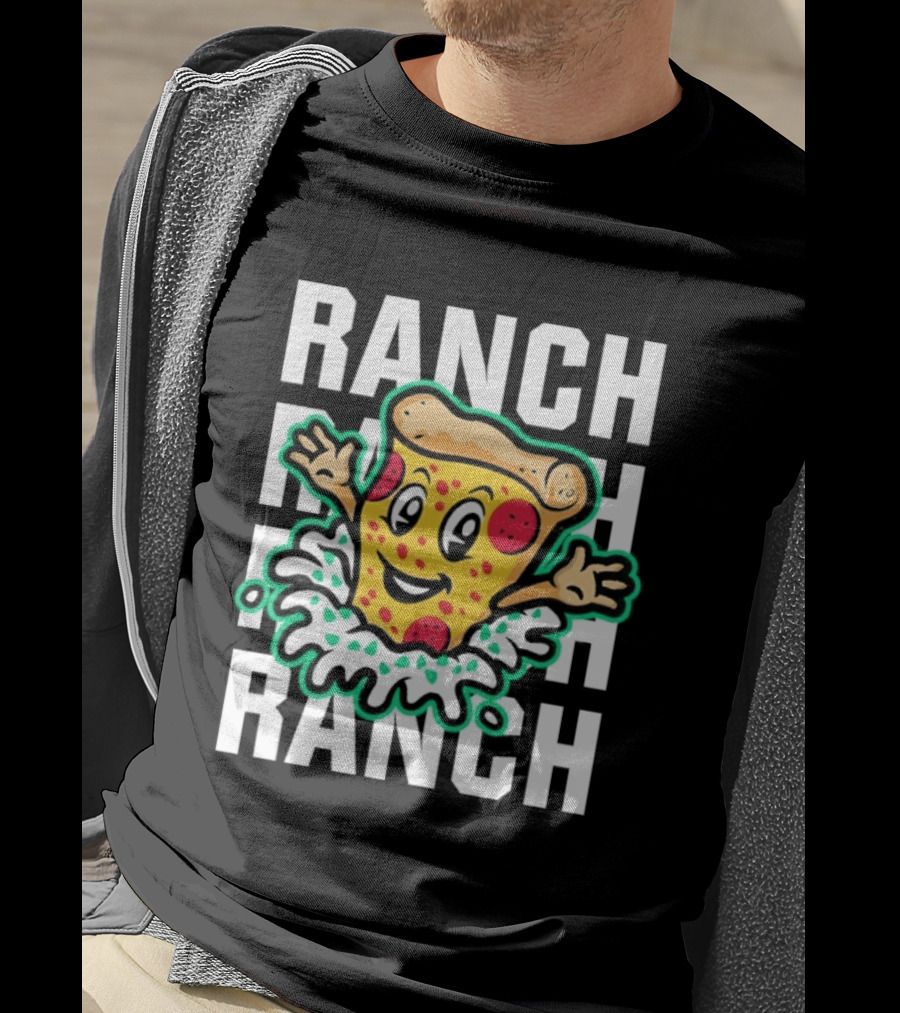 Tulsa Ranch Dippers Pizza With Ranch Splash T-Shirt