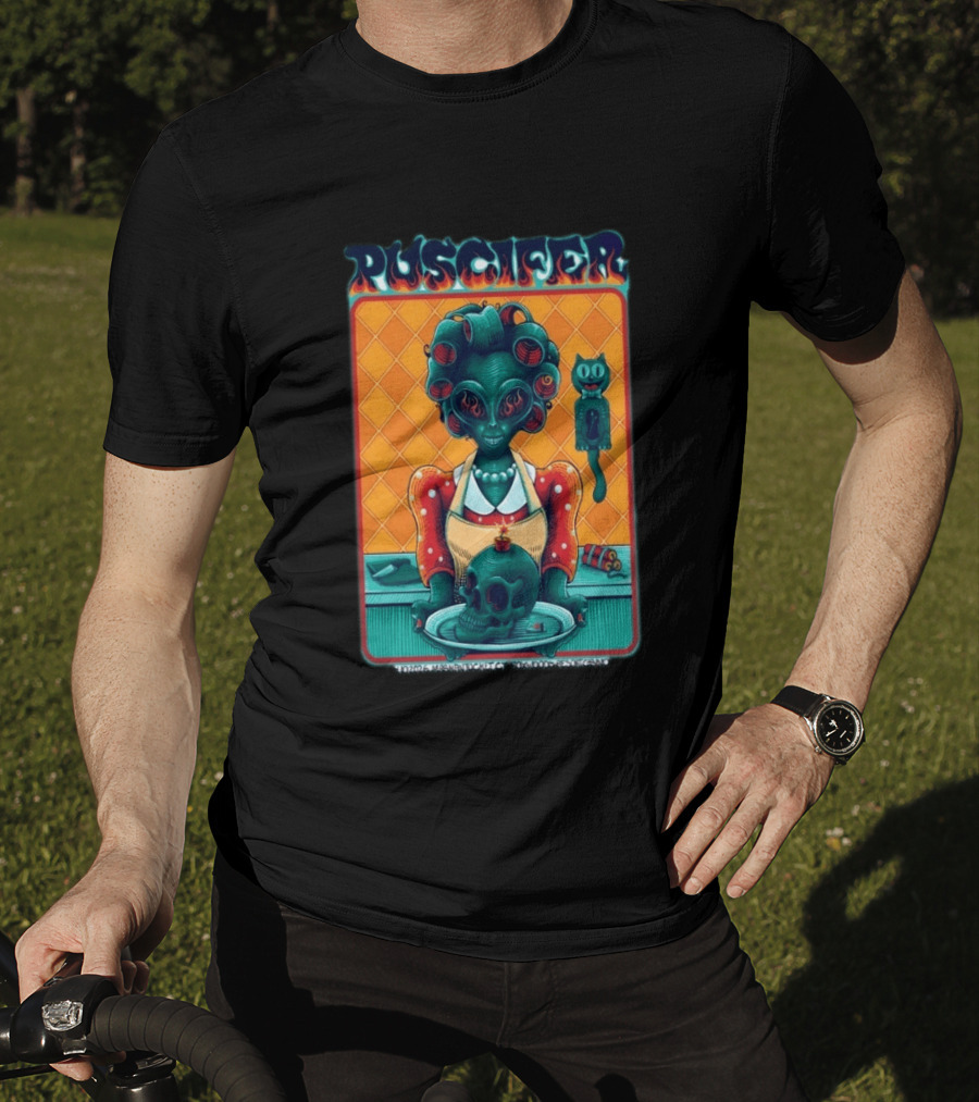 Puscifer Apr 10 2026 Mashantucket CT Foxwoods Resort Casino Alien Chef With Skull And Cat T-Shirt