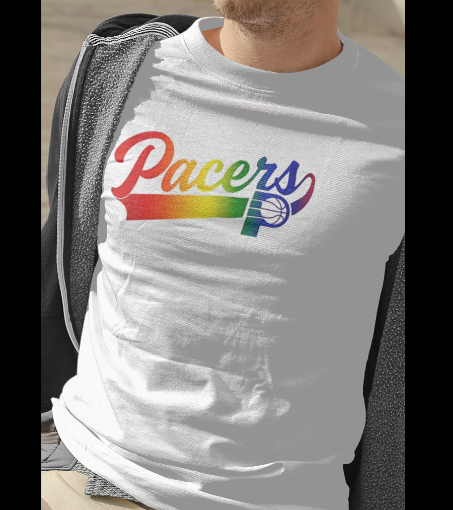 Indiana Pacers Pride Rainbow Game Night T-Shirt