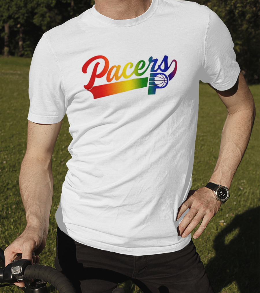 Indiana Pacers Pride Rainbow Game Night T-Shirt