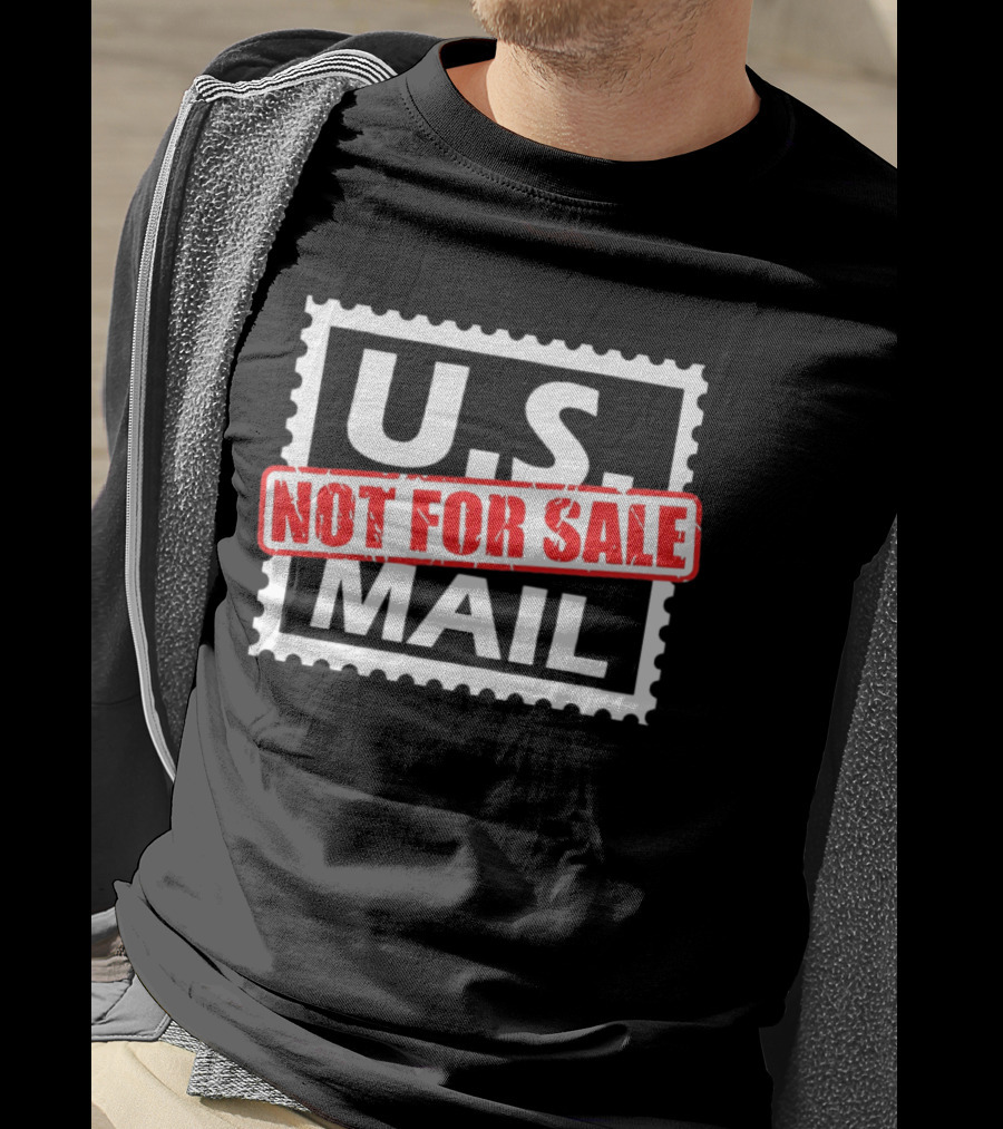 U.S. Mail Not For Sale Stamp Style Block T-Shirt