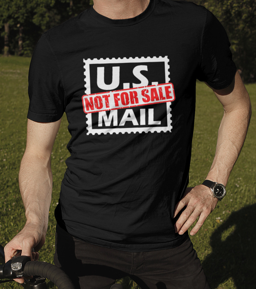 U.S. Mail Not For Sale Stamp Style Block T-Shirt