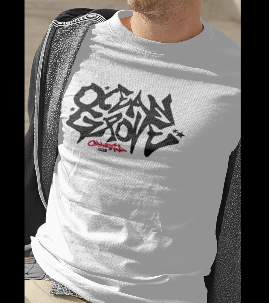 Ocean Grove Oddworld Lettering With Stars And Tag T-Shirt