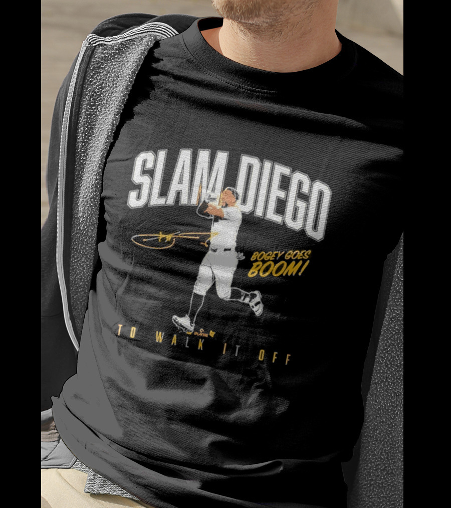 SLAM DIEGO Bogey Boga Boom To Walk It Off T-Shirt