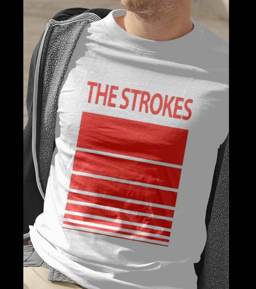 The Strokes 2026 Tour San Francisco Bold Red Stripes T-Shirt