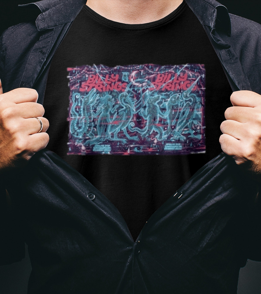 Billy Strings Savannah Enmarket Arena April 26 2026 Fantastical Creatures T-Shirt