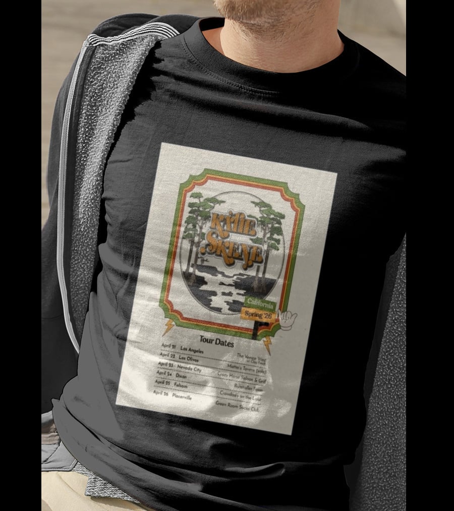 Kalie Skene California Spring 2026 Tour Dates Venice West Los Angeles Mattie's Tavern Los Olivos T-Shirt