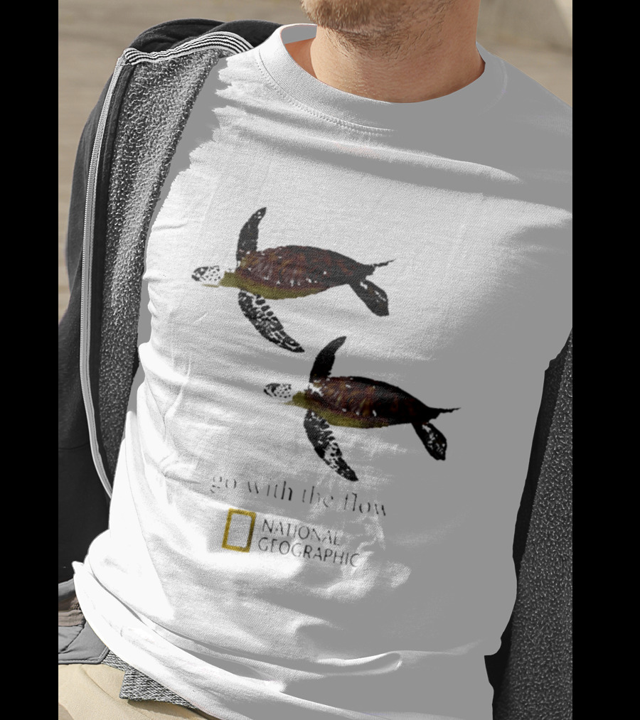 Sea Turtle Go With The Flow National Geographic T-Shirt