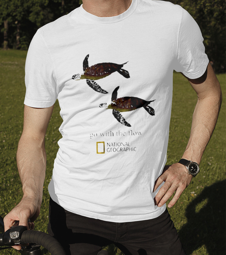 Sea Turtle Go With The Flow National Geographic T-Shirt