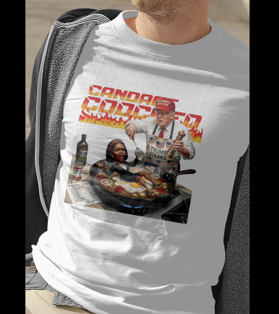 Candace Cooked Meme Trump Steaks Frying Pan Comedy T-Shirt