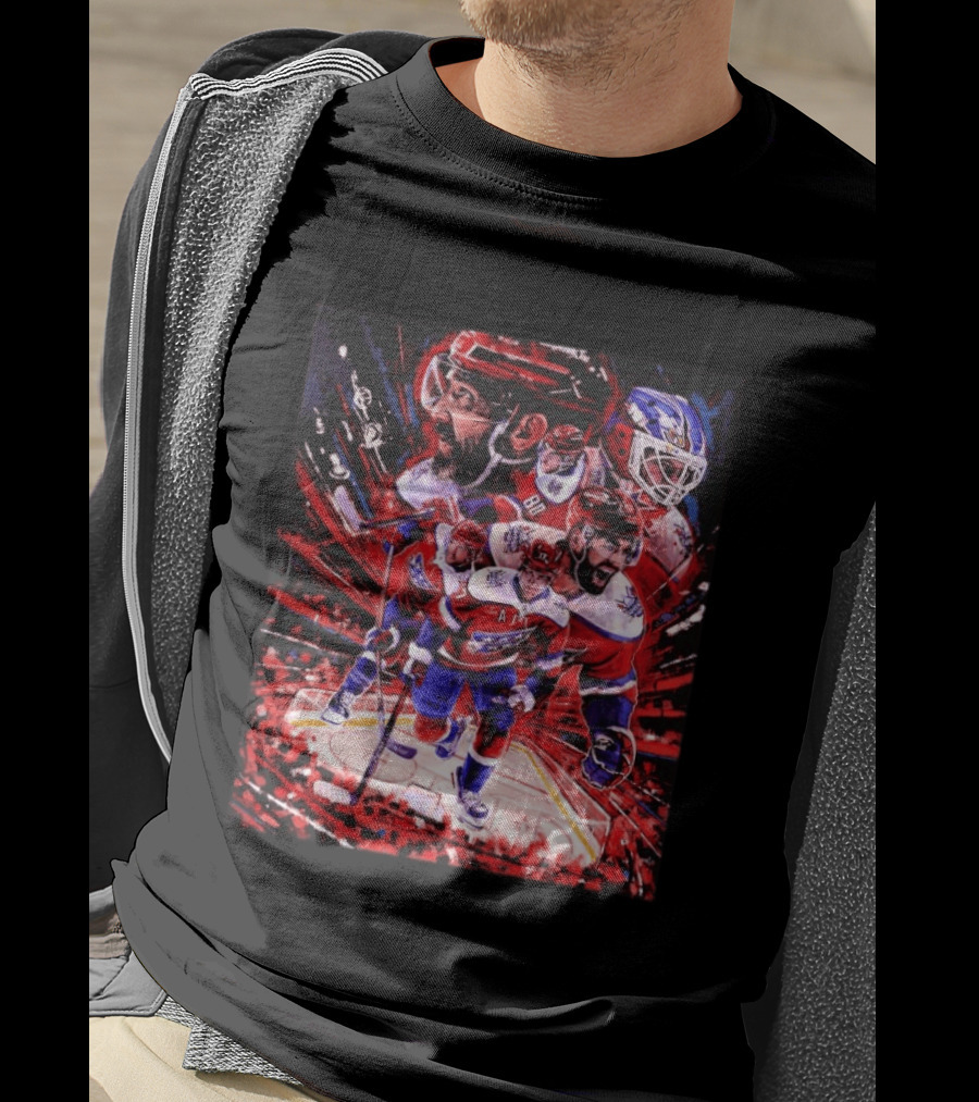 Washington Capitals Alex Ovechkin 2026 Hockey Team Players Montage T-Shirt
